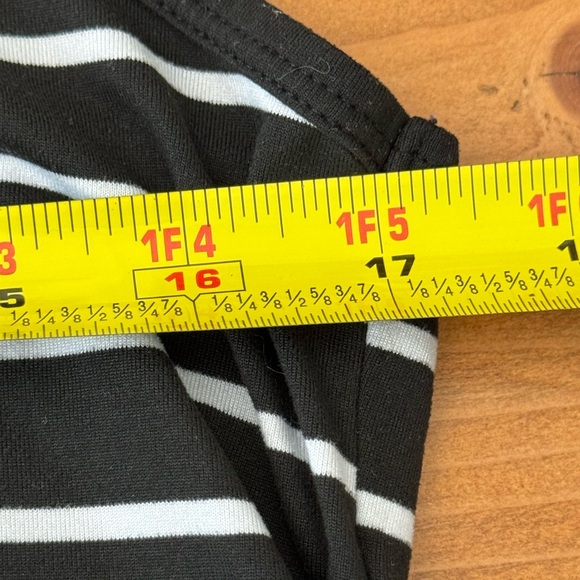 Time and Tru Black and White Striped Dress - Picture 6 of 6